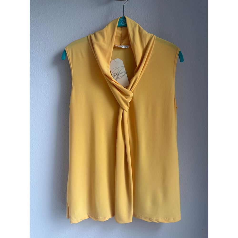 NWT Prospect BLVD Golden Yellow Sleeveless Top - Size XL